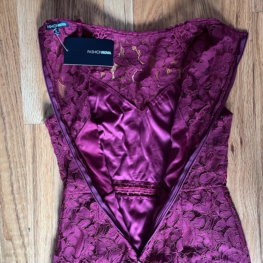 Fashion Nova Rosaleen Lace Midi Dress - Picture 9 of 14